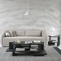 Abstract Black Coffee Table